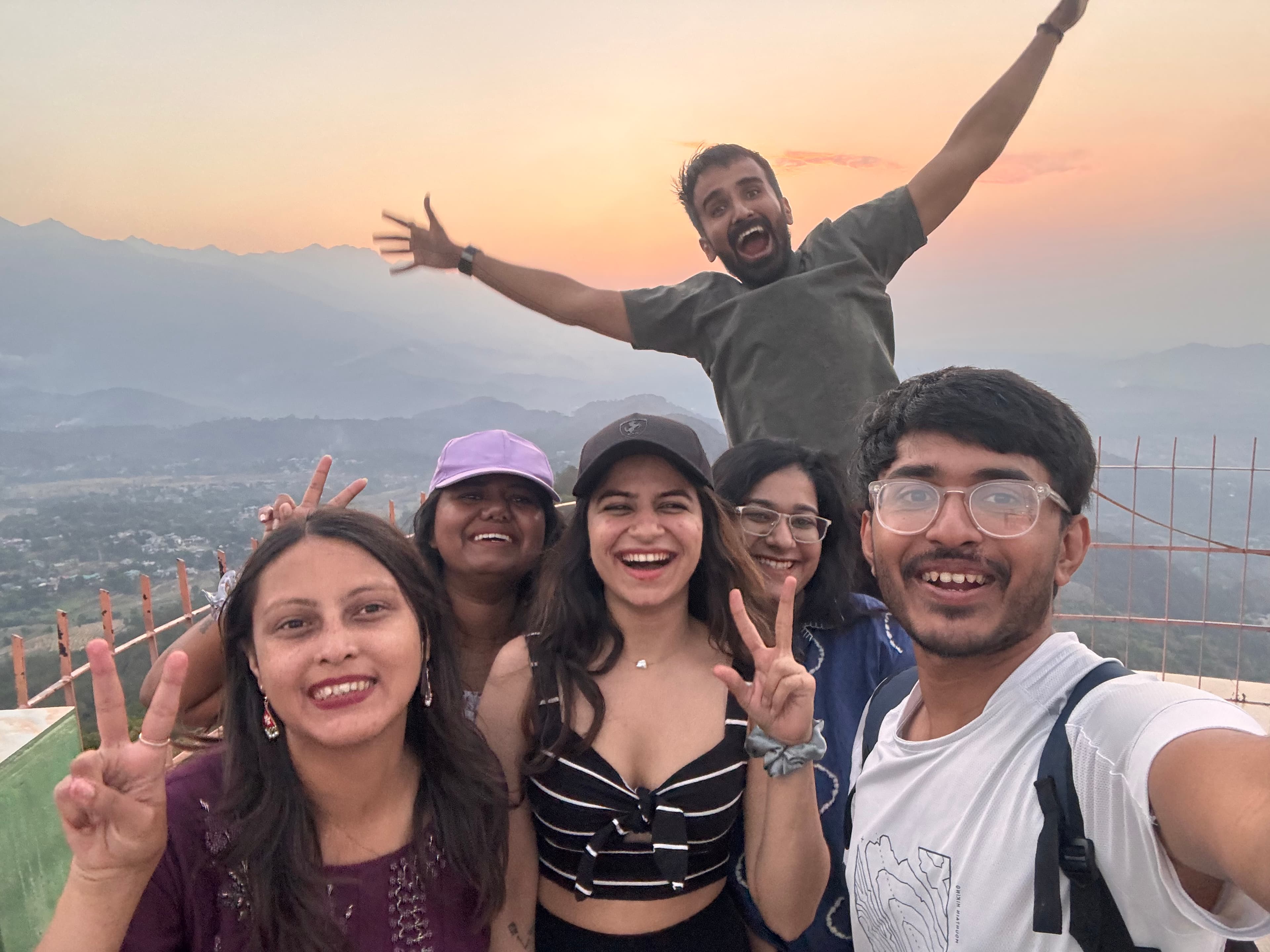 Group hanging out in common area